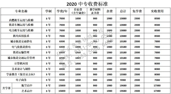 石家莊東華鐵路學(xué)校學(xué)費(fèi)高不高？